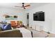 Modern living room with a large screen TV, trendy decor, and sleek, minimalist design at 2086 Harold Se Ave, Smyrna, GA 30080
