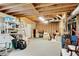 Unfinished basement space offering ample storage and potential for future renovation at 3110 Royal Troon, Woodstock, GA 30189