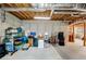 Spacious unfinished basement with exposed ceiling, ready for customization and storage at 3110 Royal Troon, Woodstock, GA 30189