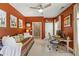 Comfortable bedroom with ensuite bathroom, ceiling fan, and calming decor at 625 Aunt Lucy Sw Ln # 61, Smyrna, GA 30082