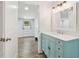 Stylish bathroom features a modern vanity, sink, and lighting fixtures at 160 Oglesby Bridge Rd, Conyers, GA 30094