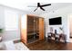 Home sauna featuring glass enclosure and wooden benches at 1952 Maritime Way, Atlanta, GA 30318