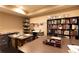 Game room with shelving for games, and tables for enjoying them at 5178 S Trimble Rd, Atlanta, GA 30342