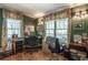 Office space with dual desks, natural light, and hardwood floors at 1660 Maple Ridge Dr, Loganville, GA 30052
