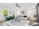 Comfortable living room with modern decor, unique artwork, and views to the outside at 1882 Francis Nw Ave, Atlanta, GA 30318