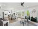 Bright, open-concept living space with modern décor, stylish furniture, and natural light at 1882 Francis Nw Ave, Atlanta, GA 30318
