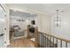 Inviting bonus room with wood floors and stylish lighting at 284 Hook St, Alpharetta, GA 30009