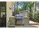 Outdoor grill area with a built-in grill, perfect for entertaining at 284 Hook St, Alpharetta, GA 30009