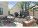 Outdoor patio with dining table and seating area, ideal for outdoor entertaining at 284 Hook St, Alpharetta, GA 30009