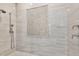 Stunning shower showcasing decorative tile work and modern fixtures at 284 Hook St, Alpharetta, GA 30009