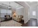 Inviting living room boasts recessed lighting, natural light, and elegant trim work at 486 Crestmont Ln, Canton, GA 30114