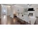 Bright living room features a fireplace, built-in shelving, and elegant decor at 486 Crestmont Ln, Canton, GA 30114