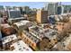 Aerial view of townhomes, showcasing the community layout and parking at 700 Piedmont Ne Ave # 4, Atlanta, GA 30308