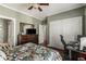 Spacious bedroom featuring hardwood floors, closet space, and a modern bed at 700 Piedmont Ne Ave # 4, Atlanta, GA 30308
