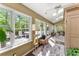 Elegant sunroom featuring multiple windows and skylights, leading to an outdoor deck at 4813 Fernie Ne Ct, Marietta, GA 30068