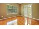 Cozy office space featuring hardwood floors and bright window with natural light at 5840 Harrier Ln, Atlanta, GA 30349
