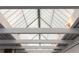 Close up of the house's skylight with geometric beams at 1121 Dawn View Nw Ln, Atlanta, GA 30327