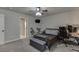 Bedroom area with a comfortable bed, TV, and a workspace at 110 Legion Dr, Buford, GA 30518