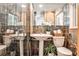 Stylish bathroom with decorative tile, pedestal sink, and modern fixtures at 1280 Berkeley Rd, Avondale Estates, GA 30002