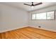 Bright bedroom with hardwood floors and a large window at 1280 Berkeley Rd, Avondale Estates, GA 30002