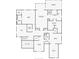 Second level floorplan features bedrooms, bathrooms, a laundry room, open space and an enclosed deck at 51 Sagemont Ct, Acworth, GA 30101