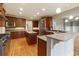 Spacious kitchen with stainless steel appliances, hardwood floors, and a large island at 51 Sagemont Ct, Acworth, GA 30101