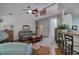 Bright living room featuring high ceilings, hardwood floors, and comfortable seating at 192 Adelaide Xing, Acworth, GA 30101