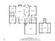 Detailed floor plan showcasing the layout with measurements of the bedrooms, kitchen, living room, and garage at 220 Rocky Point Rd, Covington, GA 30014