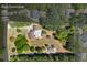Aerial view of property boundaries and the location of the home and outbuildings at 345 Etheridge Rd, Auburn, GA 30011