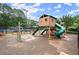Community playground area with slides and swings providing a fun and safe recreational space at 4213 Schooner Ne Ct, Roswell, GA 30075
