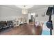 Spacious playroom featuring hardwood floors and creative storage solutions at 4213 Schooner Ne Ct, Roswell, GA 30075