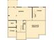 Floorplan showing the unfinished basement and storage area in new home at 2340 Ellis Mountain Dr, Marietta, GA 30064