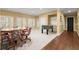 Finished basement game room with a round table, foosball table, and ample lighting at 3562 Langley Oaks Se Ct, Marietta, GA 30067