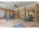 Spacious patio with stone flooring and seating, ideal for enjoying the outdoors at 3562 Langley Oaks Se Ct, Marietta, GA 30067