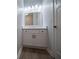 Bathroom with new vanity with drawers and modern fixtures at 4694 E Glen Ridge E Cir, Winston, GA 30187