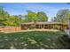Spacious backyard with a well-maintained lawn and a charming screened porch at 1110 Tuxedo Dr, Roswell, GA 30075