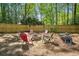 Backyard firepit surrounded by Adirondack chairs at 1110 Tuxedo Dr, Roswell, GA 30075