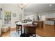 Breakfast nook with a view into the living room and kitchen at 2130 Federal Rd, Roswell, GA 30075
