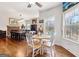Cozy breakfast nook with a view of the backyard at 283 Rosebay Ln, Sharpsburg, GA 30277