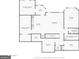 Detailed floor plan illustrating layout and dimensions of the home's basement level at 283 Rosebay Ln, Sharpsburg, GA 30277
