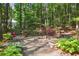 Relaxing backyard fire pit surrounded by seating and lush greenery, ideal for gatherings at 3704 Wilkins Cir, Powder Springs, GA 30127