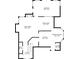 Floor plan of first floor showing living spaces, kitchen, dining area and breakfast nook at 877 Ashwood Walk, Decatur, GA 30030
