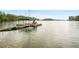 Private dock on a lake with a diving board and a covered area for boats and other watercraft at 3865 Adams Rd, Cumming, GA 30041