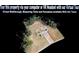 An aerial of the property with a long drive and good tree coverage around the property at 645 Woodwind Dr, Rockmart, GA 30153