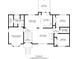 Floor plan featuring bedrooms, bathrooms, kitchen, dining, and living rooms at 645 Woodwind Dr, Rockmart, GA 30153