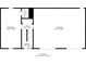 Layout showing bedroom, hall, and garage with dimensions at 645 Woodwind Dr, Rockmart, GA 30153