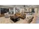 Finished basement features a wet bar, game area, and theater space at 7305 Breeze Bay Rd, Cumming, GA 30041