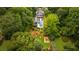 Expansive estate featuring a luxurious pool, a sprawling lawn, and a playground nestled among mature trees at 808 Lullwater Ne Rd, Atlanta, GA 30307
