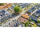 Overhead view showcasing a mix of residential homes, planned development, and green spaces at 118 Brighton Blvd, Woodstock, GA 30188