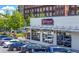 Enjoy outdoor dining at Canyons Fresh Grill with shaded seating and convenient parking at 118 Brighton Blvd, Woodstock, GA 30188